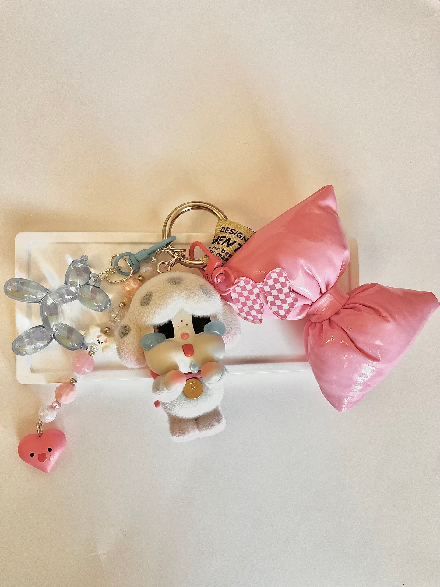 Crybaby Art Toy Bag Charm / Keychain - Handmade - One of a kind