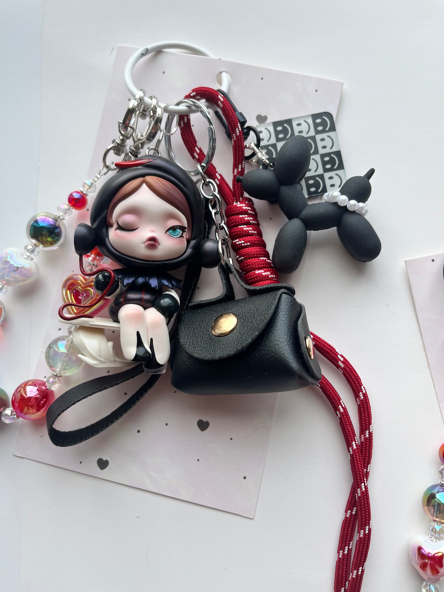 SKULLPANDA Art Toy Bag Charm / Keychain - Uniquely Made