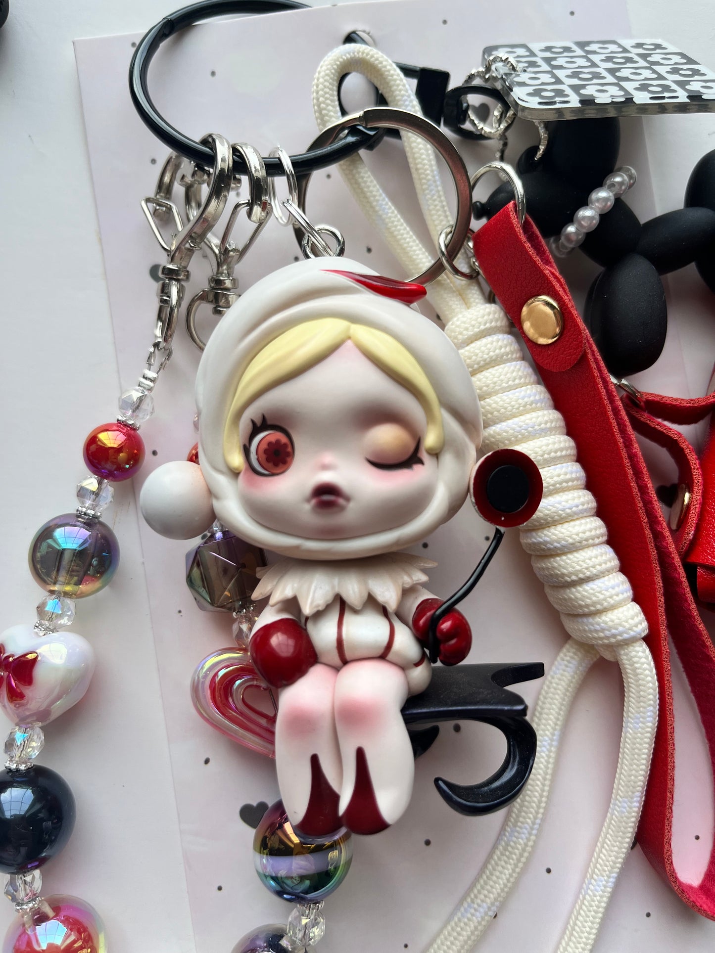SKULLPANDA Art Toy Bag Charm / Keychain - Uniquely Made