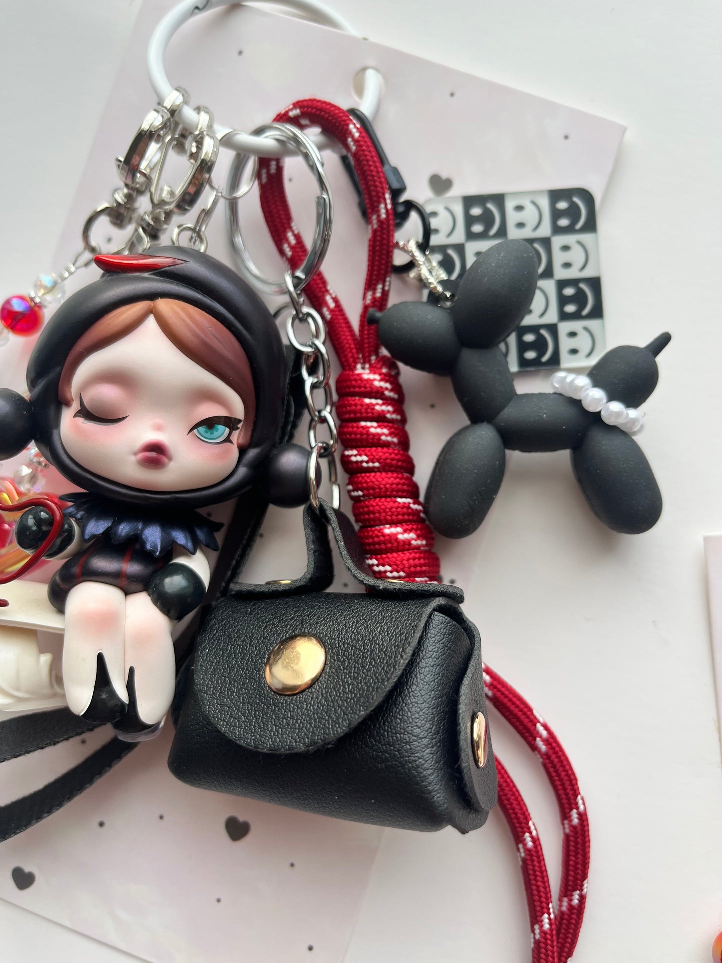 SKULLPANDA Art Toy Bag Charm / Keychain - Uniquely Made