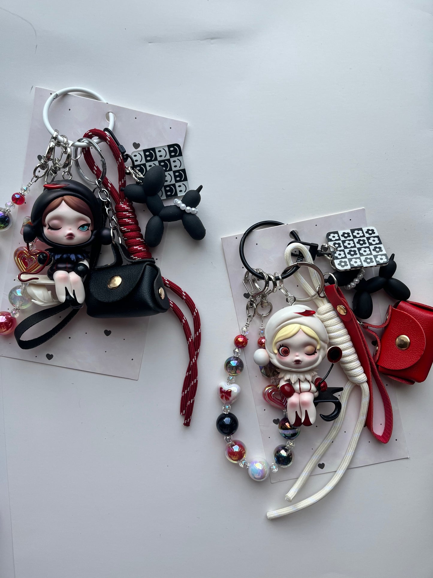 SKULLPANDA Art Toy Bag Charm / Keychain - Uniquely Made
