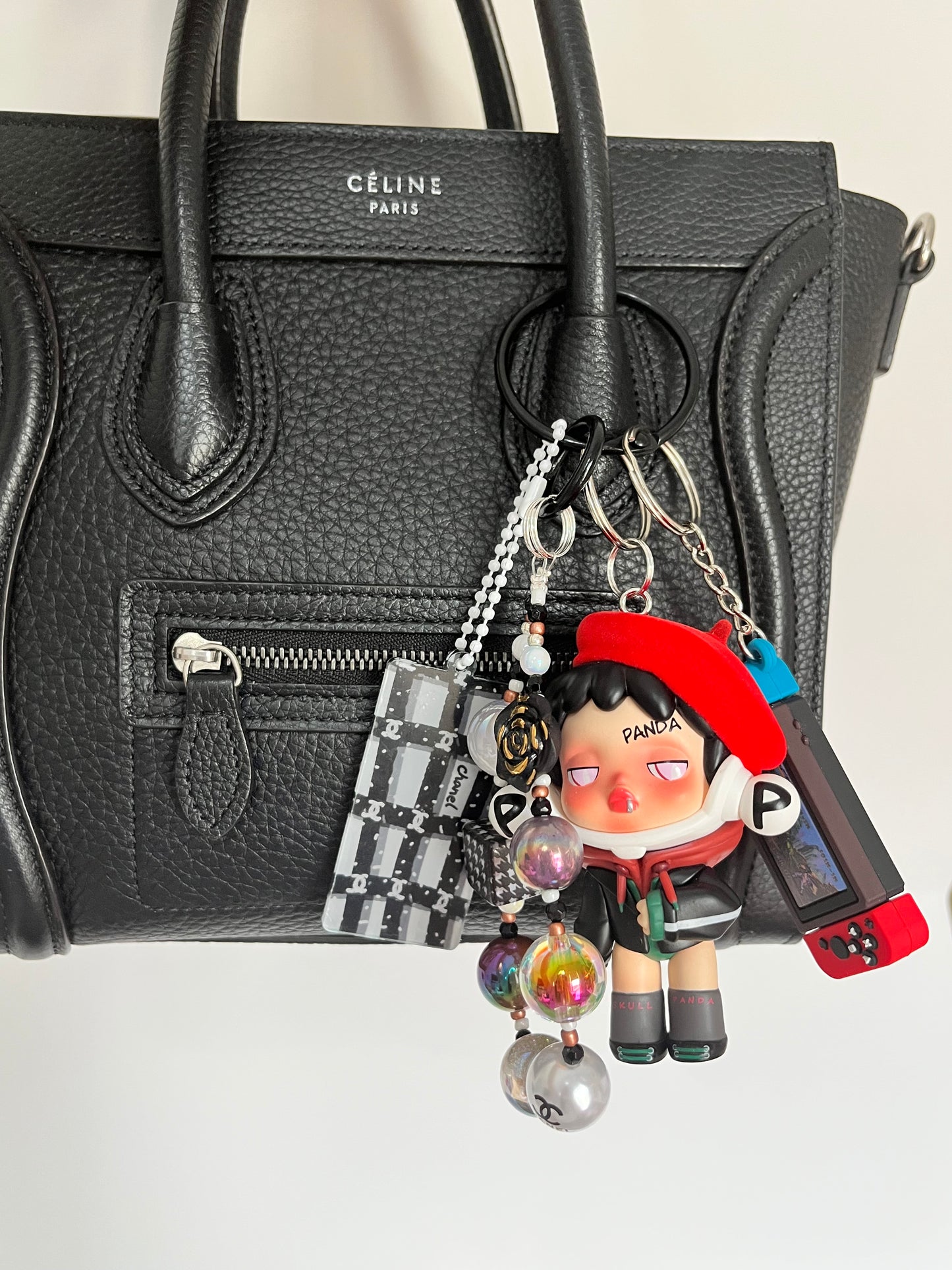 SKULLPANDA Art Toy Bag Charm / Keychain - Uniquely Made