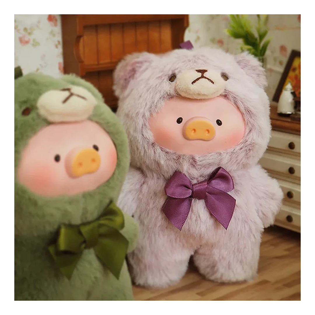 LULU THE PIGGY - Vintage Teddy Vinyl Face Plush Pendant Blind Box