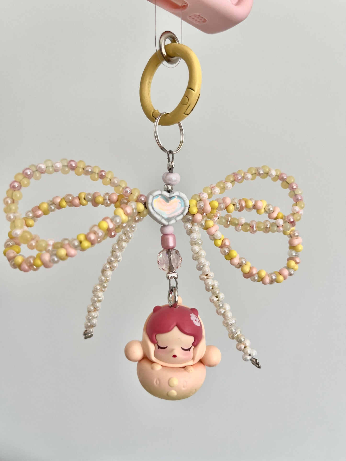 Pop Mart Pop Bean Phone Charm Chain / Keychain - Skullpanda, Molly, Dimoo - Handmade