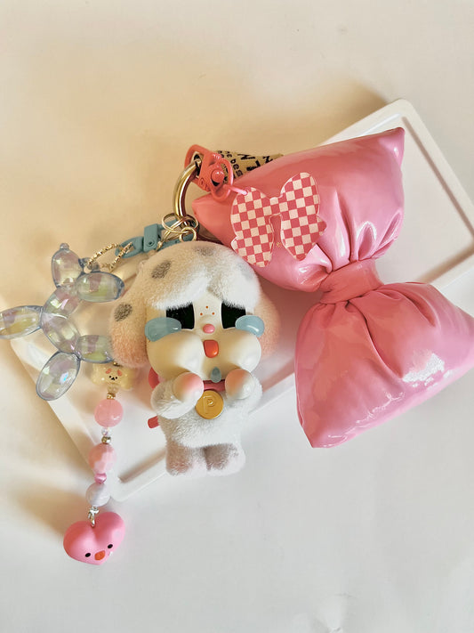 Crybaby Art Toy Bag Charm / Keychain - Handmade - One of a kind