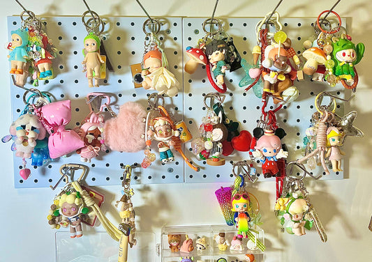 Live Market Link - Art Toy Bag Charm / Keychain - Handmade