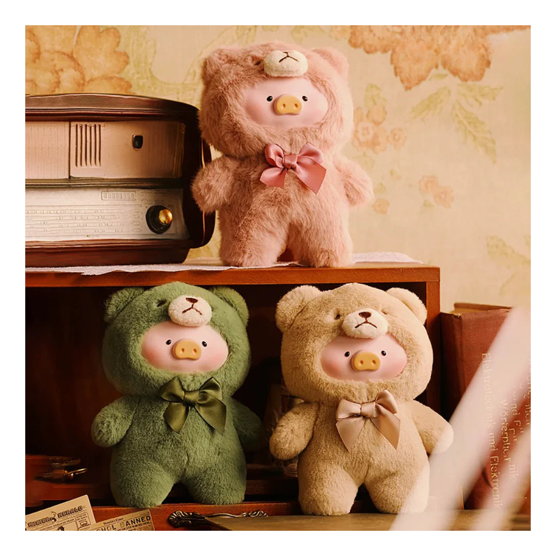 LULU THE PIGGY - Vintage Teddy Vinyl Face Plush Pendant Blind Box